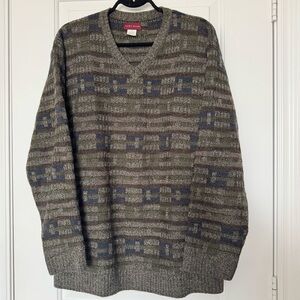 VINTAGE Hunt Club made in Korea Grandpa sweater, acrylic, size large